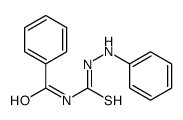 Benzamide, N-[(2-phenylhydrazino)thioxomethyl]- Structure