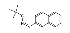 (Z)-2-naphthylazo tert-butyl sulfide结构式