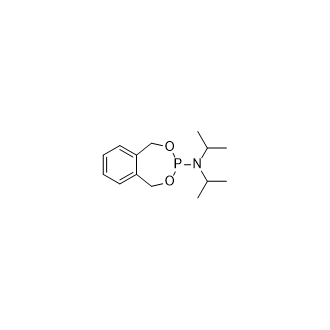 N,N-二异丙基-1,5-二氢苯并[e] [1,3,2]二氧磷杂七-3-胺结构式