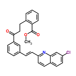 2-[3-(R)-[3-[2-(7-氯-2-喹啉基)乙烯基]苯基]-3-羰基丙基]苯甲酸甲酯结构式