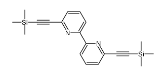 trimethyl-[2-[6-[6-(2-trimethylsilylethynyl)pyridin-2-yl]pyridin-2-yl]ethynyl]silane Structure