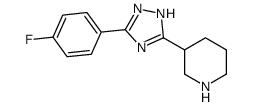 3-[3-(4-fluorophenyl)-1H-1,2,4-triazol-5-yl]piperidine Structure