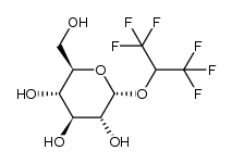 1,1,1,3,3,3-hexafluoro-2-propyl α-D-glucopyranoside结构式
