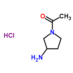 1-(3-Aminopyrrolidin-1-yl)ethanone hydrochloride Structure