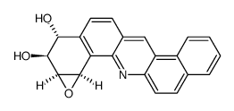 (+)-(8R,9S,10S,11R)-10,11-dihydroxy-8,9-epoxy-8,9,10,11-tetrahydrodibenzyacridine Structure