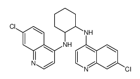 1-N,2-N-bis(7-chloroquinolin-4-yl)cyclohexane-1,2-diamine Structure