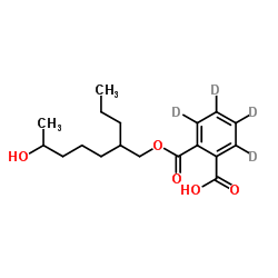 Monopropylheptylphthalate 6-hydroxy-d4结构式