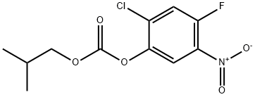 2-chloro-4-fluoro-5-nitrophenyl 2-methylpropyl carbonate Structure