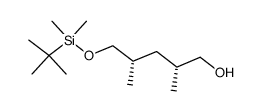 [2R,4S]-5-(tert-butyl-dimethyl-silanyloxy)-2,4-dimethyl-pentan-1-ol结构式