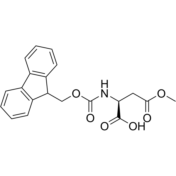 Fmoc-L-天冬氨酸4-甲酯结构式