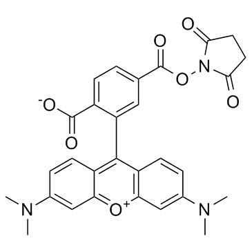 6-羧基四甲基罗丹明琥珀酰亚胺酯结构式