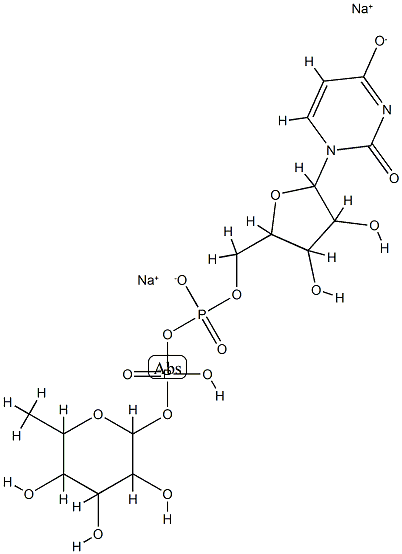 尿苷二磷酸鼠李糖结构式
