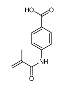 4-(2-methylprop-2-enoylamino)benzoic acid结构式