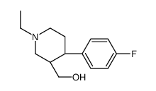 (3S,4R)-4-(4-Fluorophenyl)-3-hydroxymethyl-1-ethyl-piperidine结构式