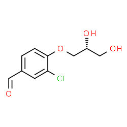 (R)-3-氯-4-(2,3-二羟基丙氧基)苯甲醛结构式