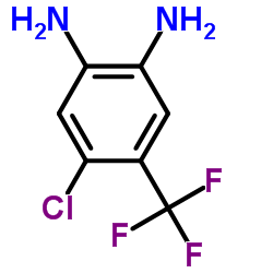 2-氯-4,5-二氨基三氟甲基苯结构式