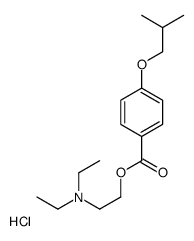 diethyl-[2-[4-(2-methylpropoxy)benzoyl]oxyethyl]azanium,chloride结构式