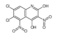 6,7-dichloro-4-hydroxy-3,5-dinitro-1H-quinolin-2-one Structure