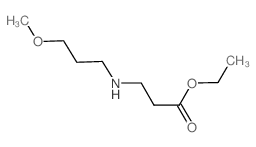 Ethyl 3-[(3-methoxypropyl)amino]propanoate结构式