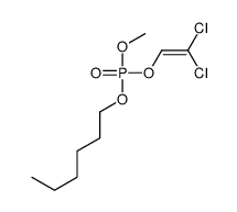 2,2-dichloroethenyl hexyl methyl phosphate Structure