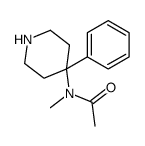 N-甲基-n-(4-苯基哌啶-4-基)乙酰胺结构式