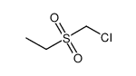 1-(氯甲基磺酰基)乙烷结构式