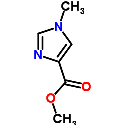 1-甲基-1H-咪唑-4-羧酸甲酯结构式
