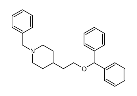 4-(2-benzhydryloxyethyl)-1-benzylpiperidine结构式
