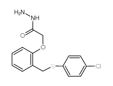 2-(2-[[(4-氯苯基)硫代]甲基]苯氧基)乙肼结构式