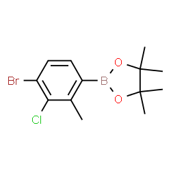 4-Bromo-3-chloro-2-methylphenylboronic acid pinacol ester Structure