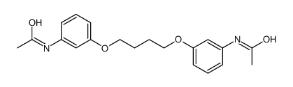N-[3-[4-(3-acetamidophenoxy)butoxy]phenyl]acetamide结构式
