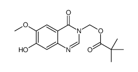 7-羟基-6-甲氧基-3-((特戊酰氧基)甲基)-3,4-二氢喹唑啉-4-酮结构式
