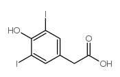 4-Hydroxy-3,5-diiodophenylacetic acid Structure