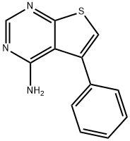 5-苯基噻吩并[2,3-D]嘧啶-4-胺结构式