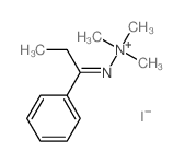 trimethyl-(1-phenylpropylideneamino)azanium结构式