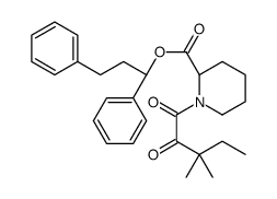 (2S)-1,3-二苯基丙基1-(3,3-二甲基-2-氧代戊酰基)哌啶-2-羧酸结构式