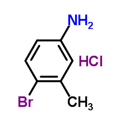 4-溴-3-甲基苯胺盐酸盐结构式