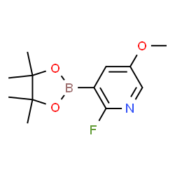 2-Fluoro-5-methoxypyridine-3-boronic acid pinacol ester结构式