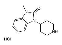 1-METHYL-3-(PIPERIDIN-4-YL)-1H-BENZO[D]IMIDAZOL-2(3H)-ONE HYDROCHLORIDE structure