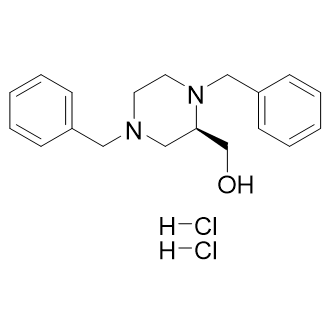 (R)-(1,4-二苄基哌嗪-2-基)甲醇二盐酸盐结构式