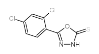 5-(2,4-二氯苯基)-1,3,4-恶二唑-2-硫醇结构式