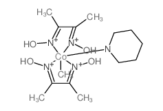 Cobalt,bis[[2,3-butanedione di(oximato-kN)](1-)]methyl(pyridine)-, (OC-6-12)- structure