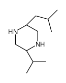 (2s,5s)-(9ci)-2-(1-甲基乙基)-5-(2-甲基丙基)-哌嗪结构式