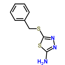 2-氨基-5-苄硫基-1,3,4-噻二唑结构式