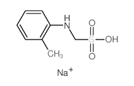 Methanesulfonic acid,1-[(2-methylphenyl)amino]-, sodium salt (1:1) structure