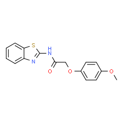 N-(1,3-Benzothiazol-2-yl)-2-(4-methoxyphenoxy)acetamide Structure