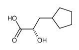 2-(S)Hydroxy-3-(cyclopentyl)propanoic acid Structure