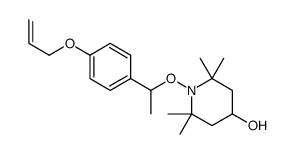 2,2,6,6-tetramethyl-1-[1-(4-prop-2-enoxyphenyl)ethoxy]piperidin-4-ol Structure