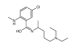 Benzamide, 5-chloro-N-(4-(diethylamino)-1-methylbutyl)-2-(methylamino)-结构式