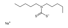 sodium dipentyldithiocarbamate Structure